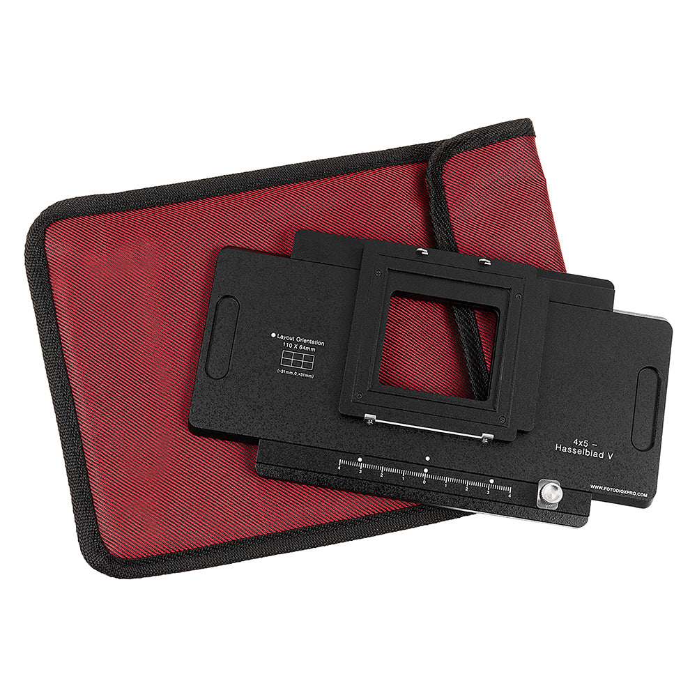 Fotodiox Pro Lens Adapter - Hasselblad V-Mount Digital Backs to Large Format 4x5 View Cameras with a Graflok Rear Standard - Shift / Stitch Adapter