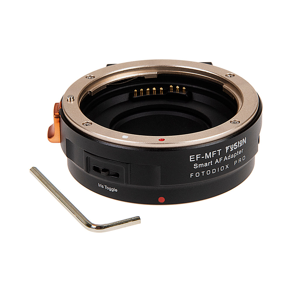 Fotodiox Pro Fusion Adapter, Smart AF Adapter - Canon EOS (EF / EF-S) D/SLR Lens to Micro Four Thirds (MFT, M4/3) Mount Mirrorless Camera Body with Full Automated Functions