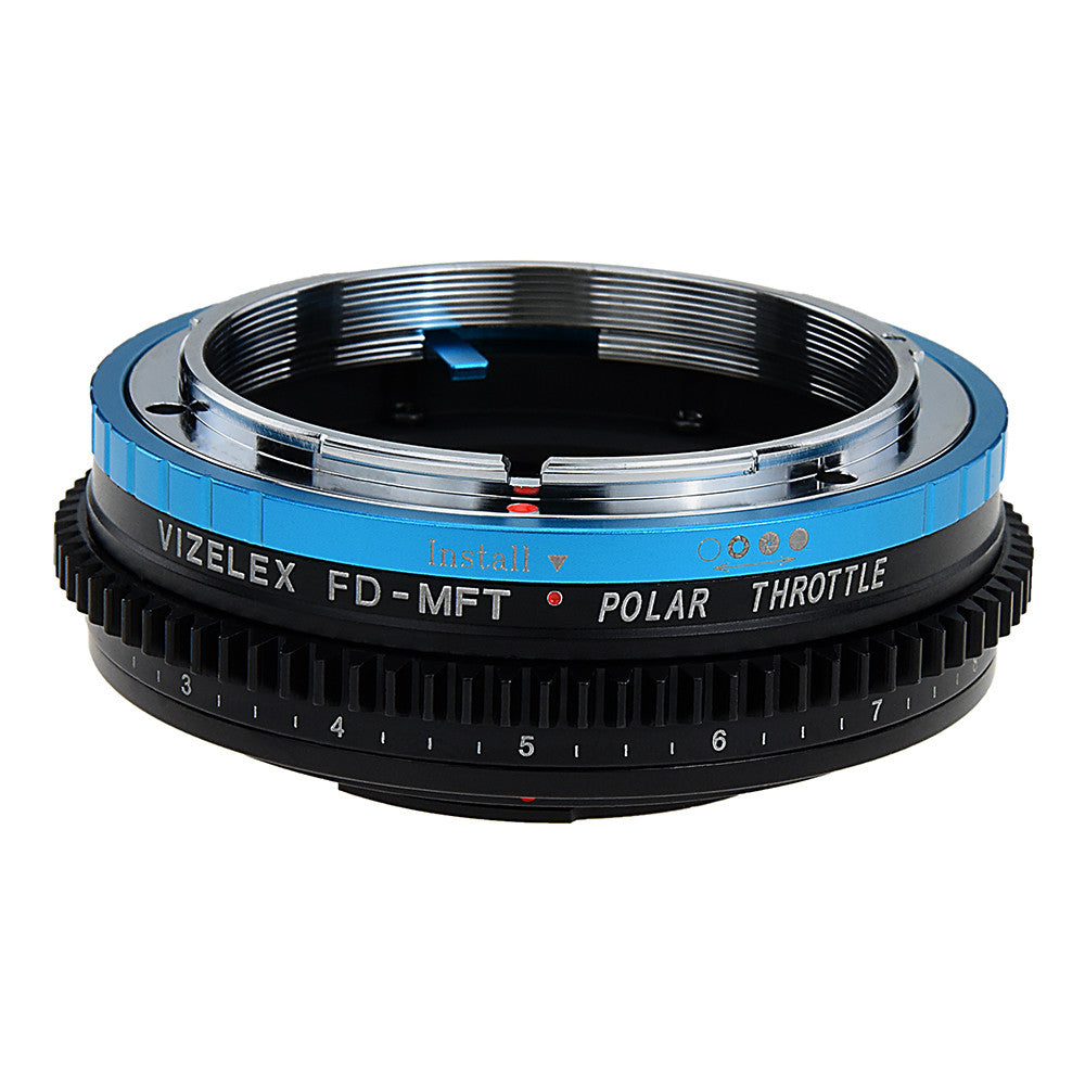 Vizelex Polar Throttle Lens Adapter Compatible with Canon FD and FL Lenses to Micro Four Thirds (MFT, M4/3) Mount Mirrorless Camera Body - By Fotodiox Pro
