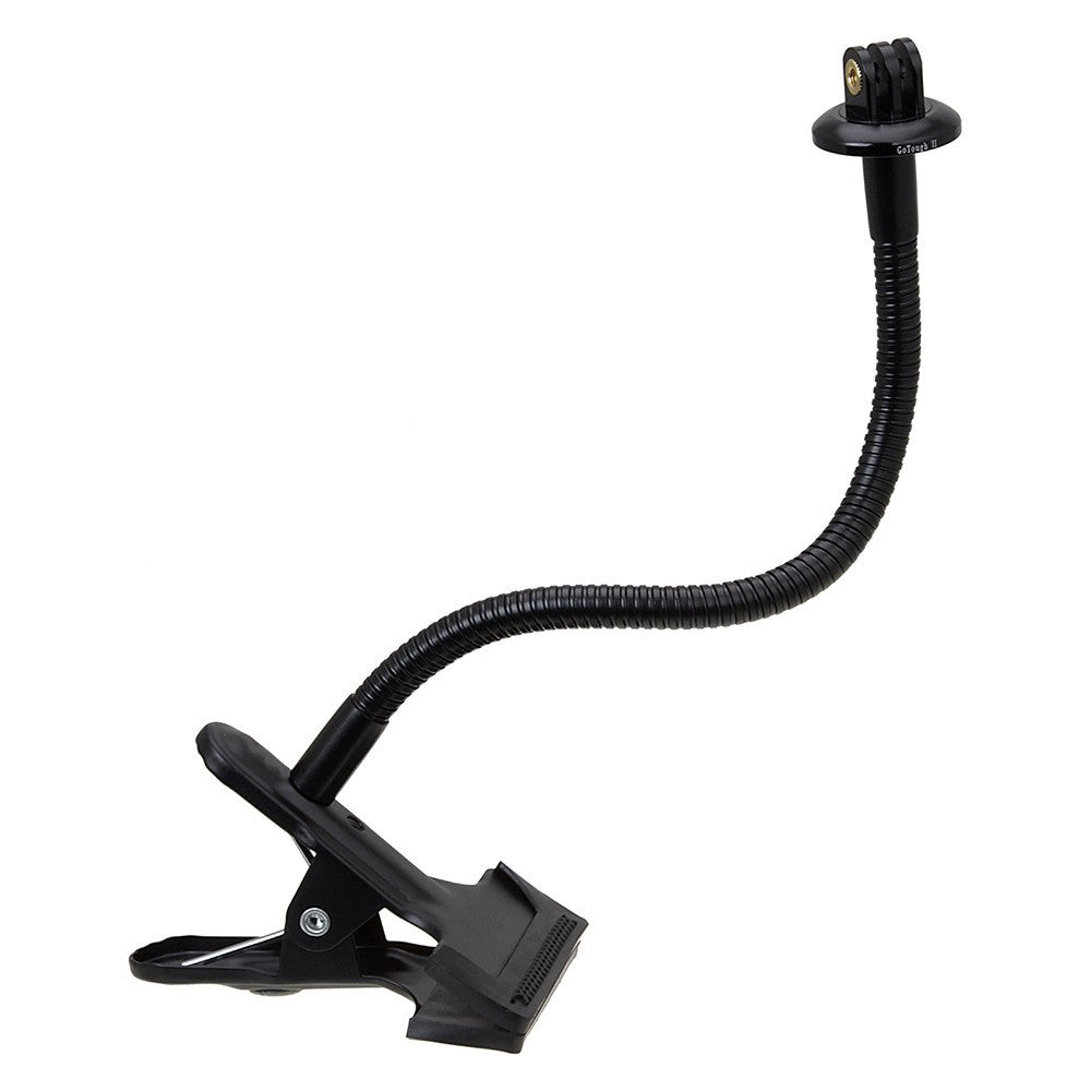 Fotodiox Pro GoTough Gooseneck Clamp with Tripod Adapter II - Aluminum Gooseneck Clamp & Tripod Adapter for GoPro HERO 2-Prong Mounting System