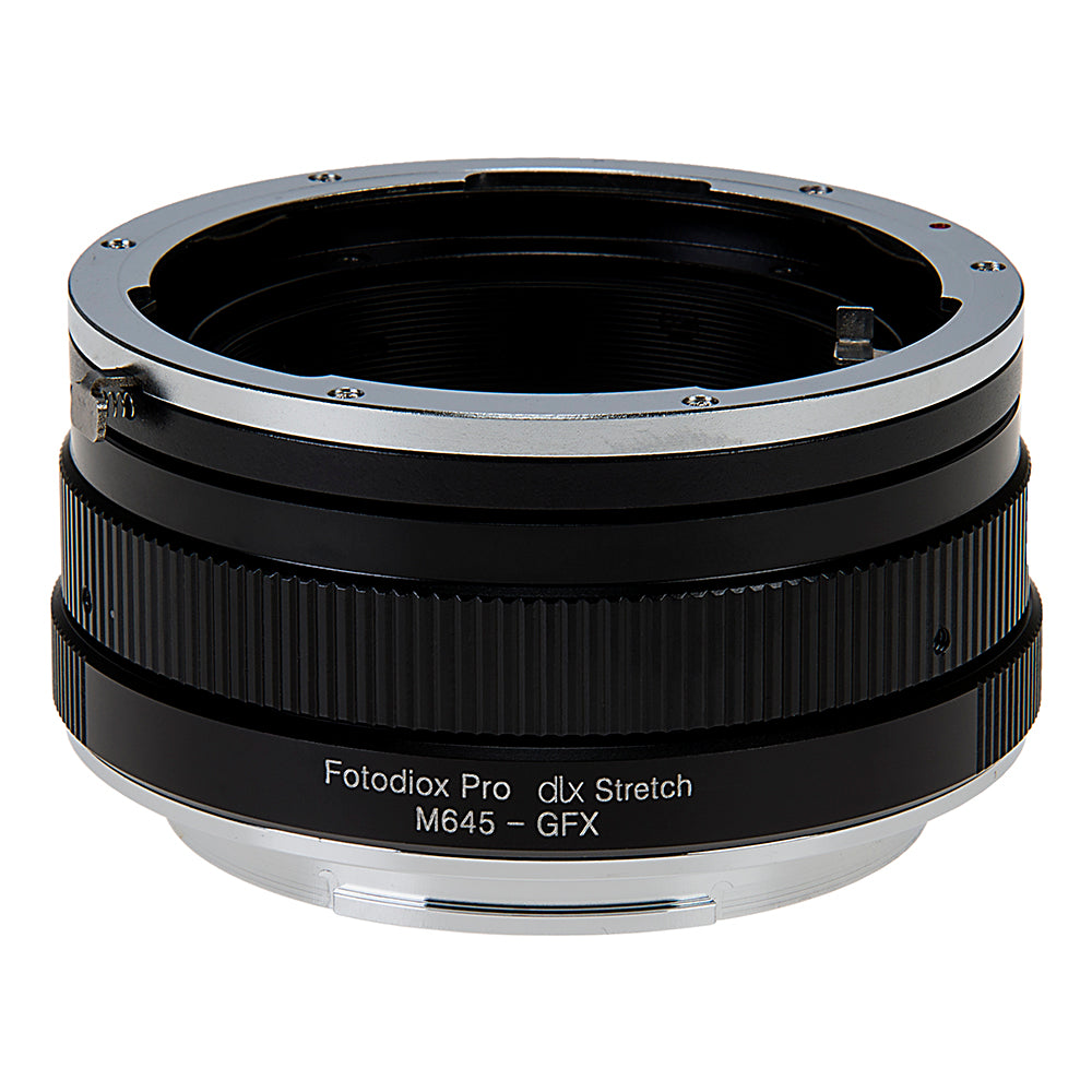 Fotodiox DLX Stretch Lens Adapter - Compatible with Mamiya 645 (M645) Mount Lenses to Fujifilm G-Mount Digital Camera Body with Macro Focusing Helicoid and 49mm Filter Threads