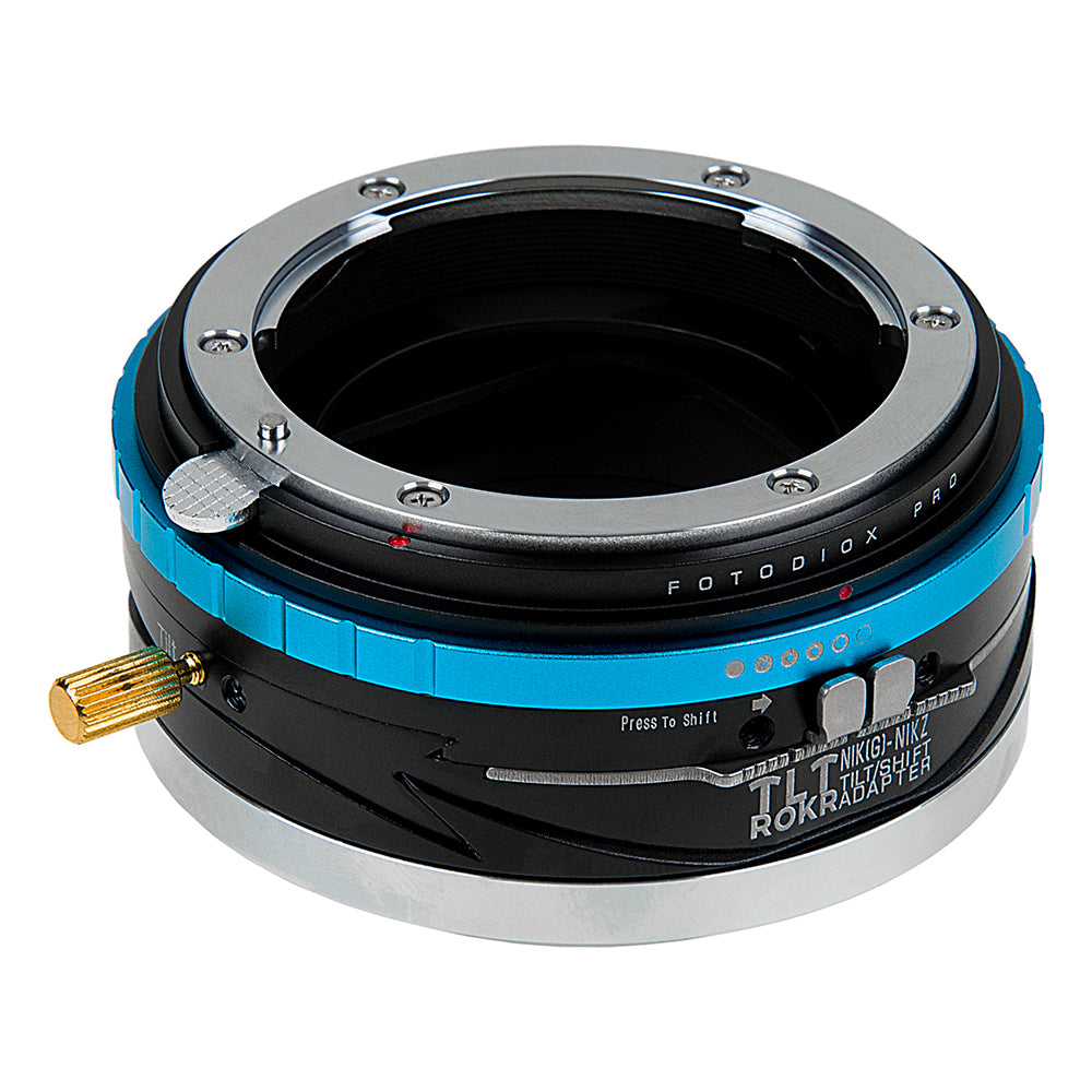Fotodiox Pro TLT ROKR - Tilt / Shift Lens Mount Adapter Compatible with Nikon F Mount G-Type D/SLR Lenses to Nikon Z-Mount Mirrorless Camera Body