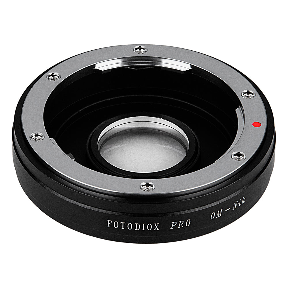 Fotodiox Pro Lens Mount Adapter - Olympus Zuiko (OM) 35mm SLR Lens to Nikon F Mount SLR Camera Body