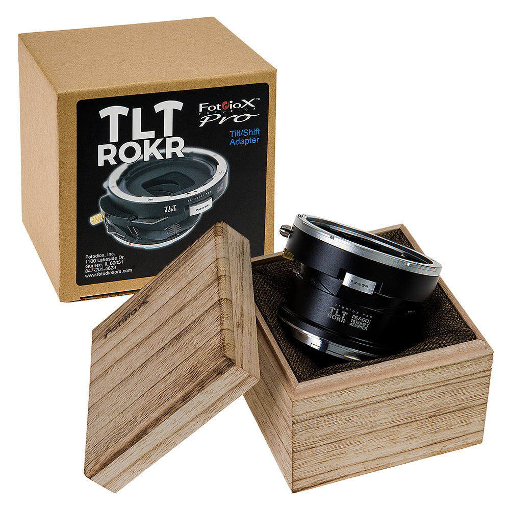 Fotodiox Pro TLT ROKR Lens Adapter - Compatible with Pentax 6x7 (P67, PK67) Mount SLR Lenses to Fujifilm G-Mount Digital Cameras with Built-In Tilt / Shift Movements