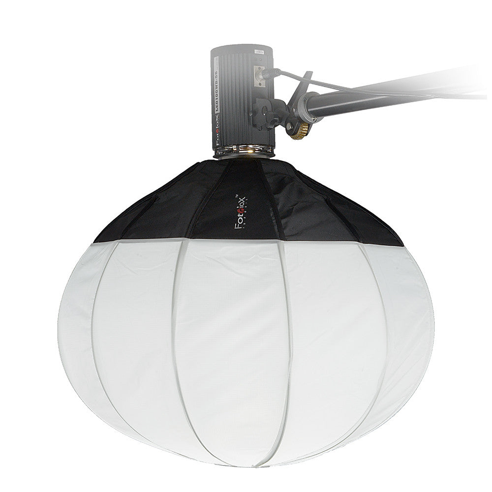 Fotodiox Lantern Softbox with Elinchrom Speedring for Elinchrom and Compatible - Collapsible Globe Softbox with Partial Silver Reflective Interior and Soft Diffusion Panels